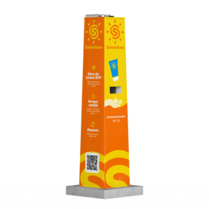 Smeerkees Zonnebrandpaal