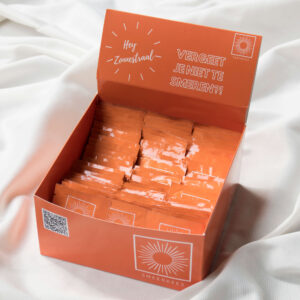 Zonnebrandcrème sachets van Smeerkees Zonnebrandcrème.
