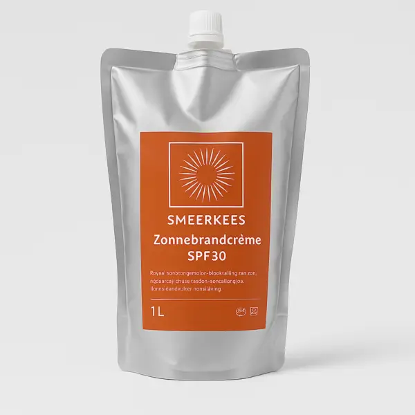 1-liter natuurlijke zonnebrandcrème navulling 30 SPF